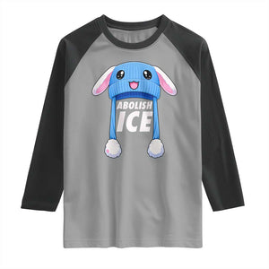 Abolish Ice Raglan Shirt Blue Bunny Hat Pro Immigrant Resist Minnesota TS11 Sport Gray Black Print Your Wear