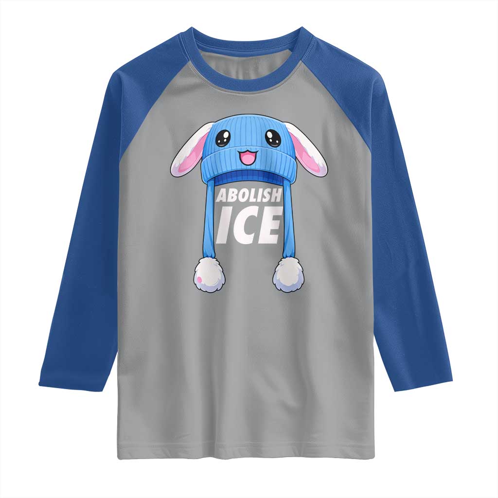 Abolish Ice Raglan Shirt Blue Bunny Hat Pro Immigrant Resist Minnesota TS11 Sport Gray Royal Print Your Wear