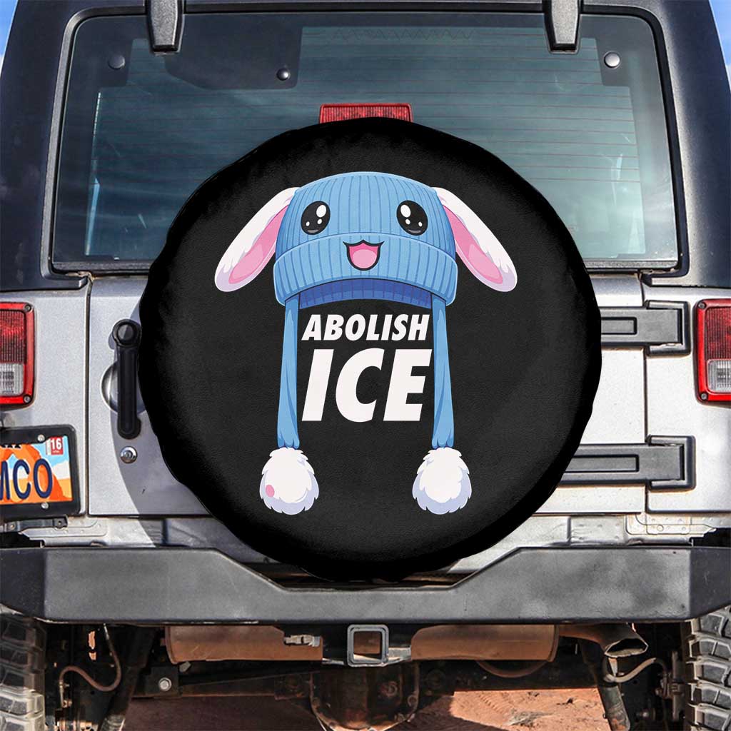 Abolish Ice Spare Tire Cover Blue Bunny Hat Pro Immigrant Resist Minnesota TS11 No hole Black Print Your Wear