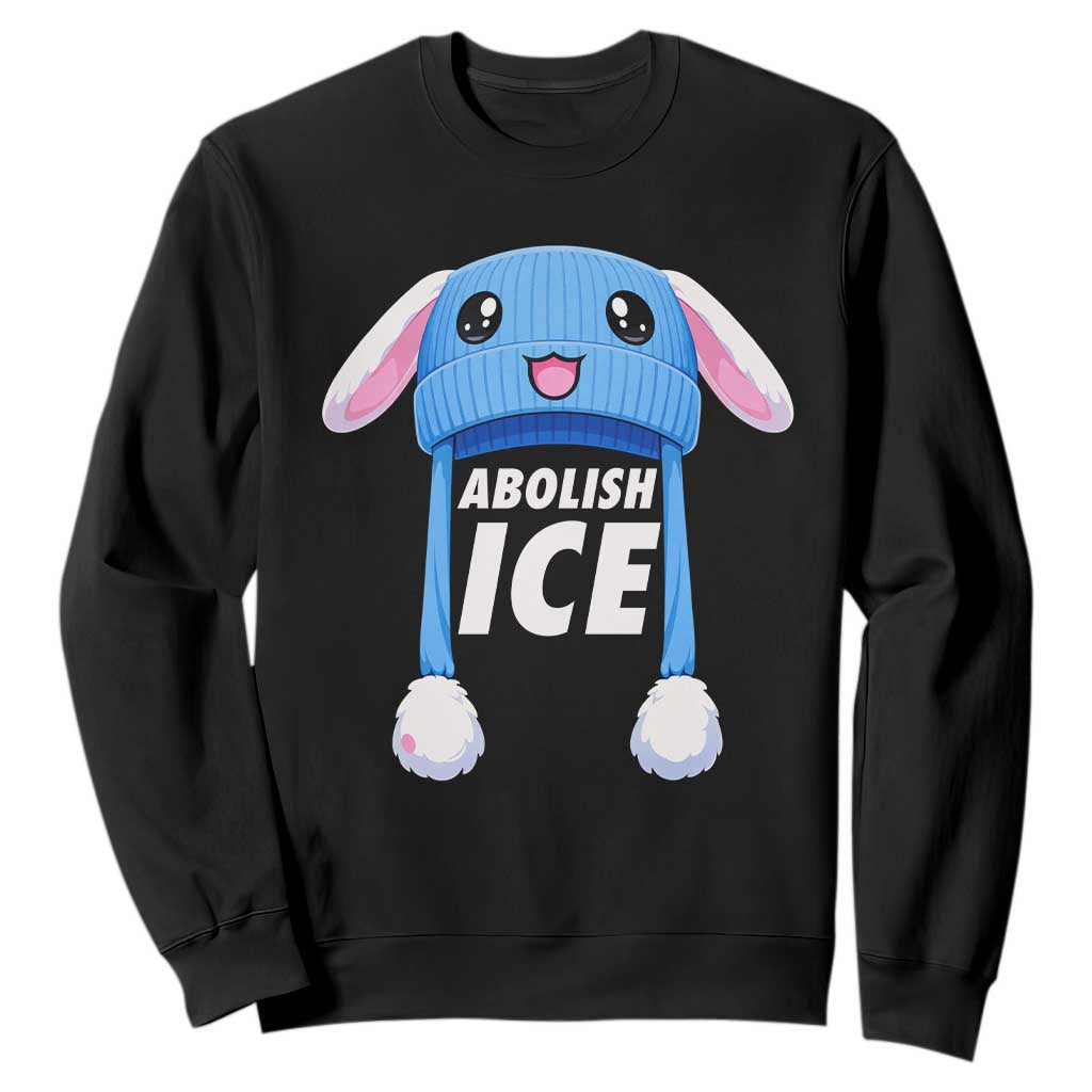 Abolish Ice Sweatshirt Blue Bunny Hat Pro Immigrant Resist Minnesota TS11 Black Print Your Wear