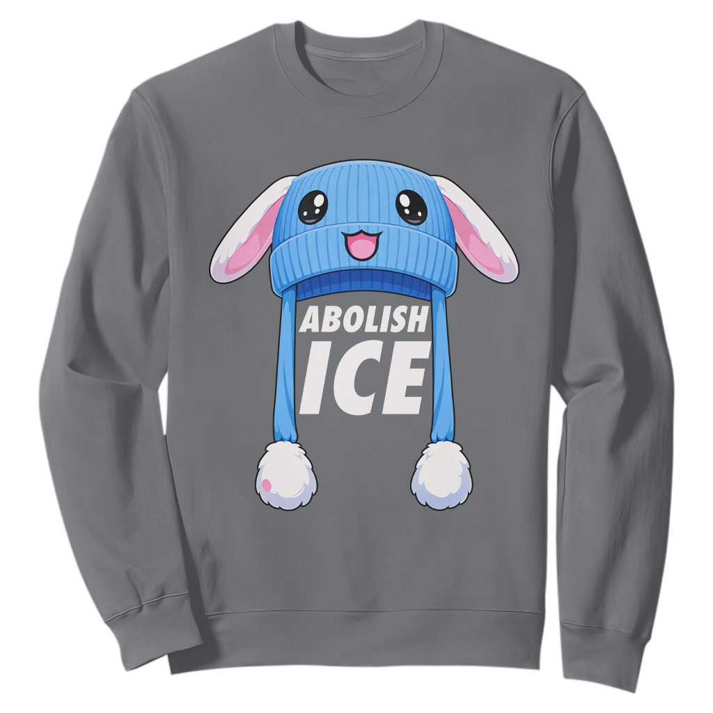 Abolish Ice Sweatshirt Blue Bunny Hat Pro Immigrant Resist Minnesota TS11 Charcoal Print Your Wear