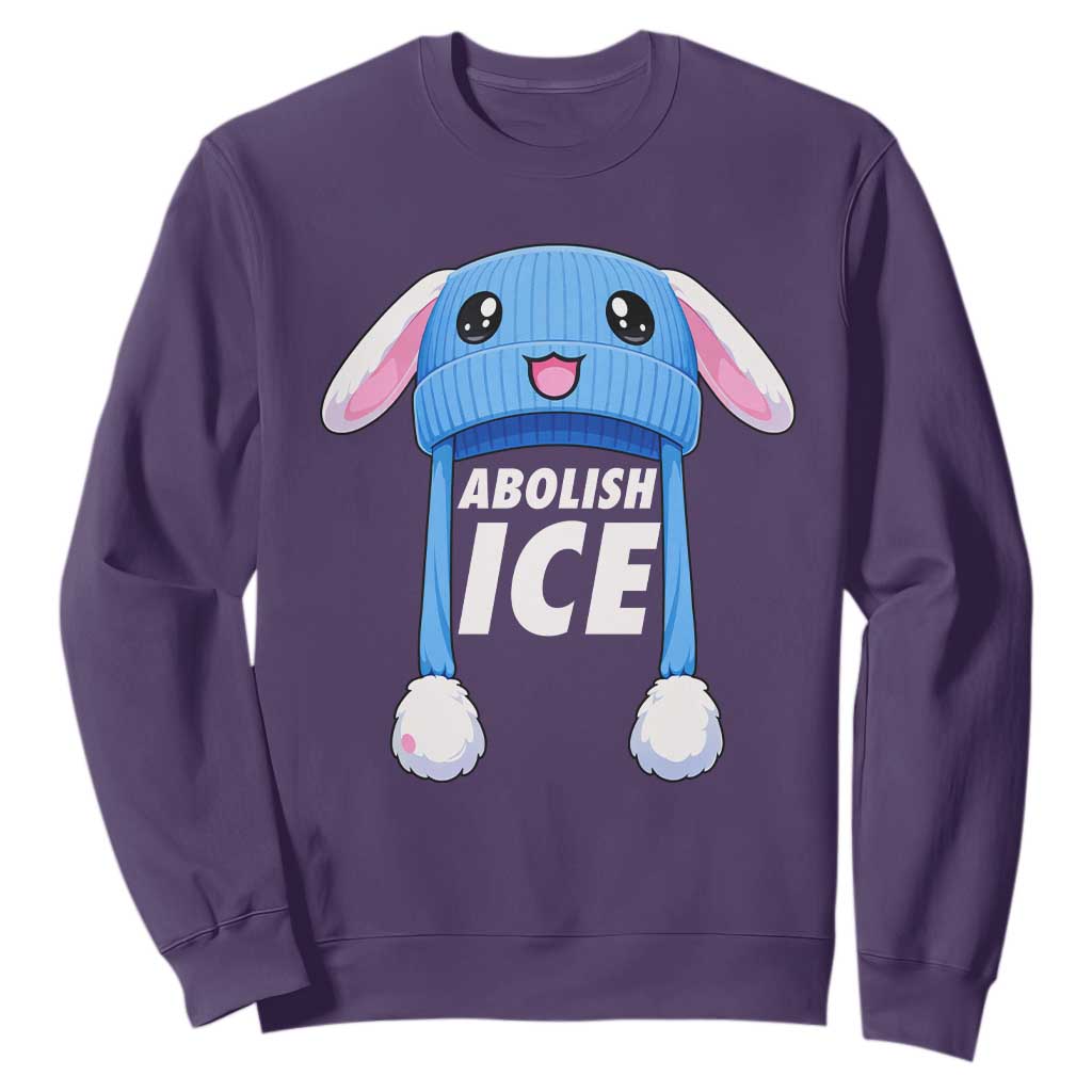 Abolish Ice Sweatshirt Blue Bunny Hat Pro Immigrant Resist Minnesota TS11 Purple Print Your Wear