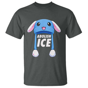 Abolish Ice T Shirt Blue Bunny Hat Pro Immigrant Resist Minnesota TS11 Dark Heather Print Your Wear
