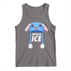 Abolish Ice Tank Top Blue Bunny Hat Pro Immigrant Resist Minnesota TS11 Deep Heather Print Your Wear