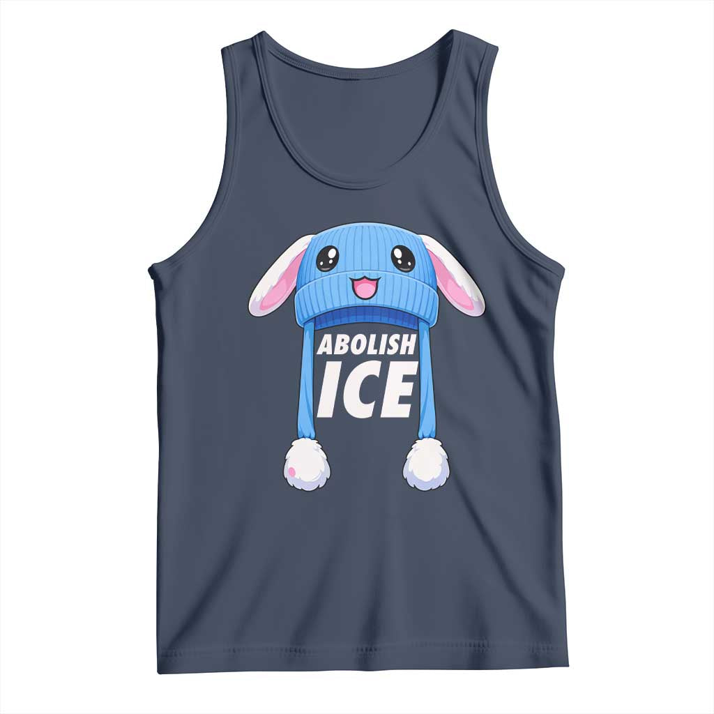 Abolish Ice Tank Top Blue Bunny Hat Pro Immigrant Resist Minnesota TS11 Navy Print Your Wear