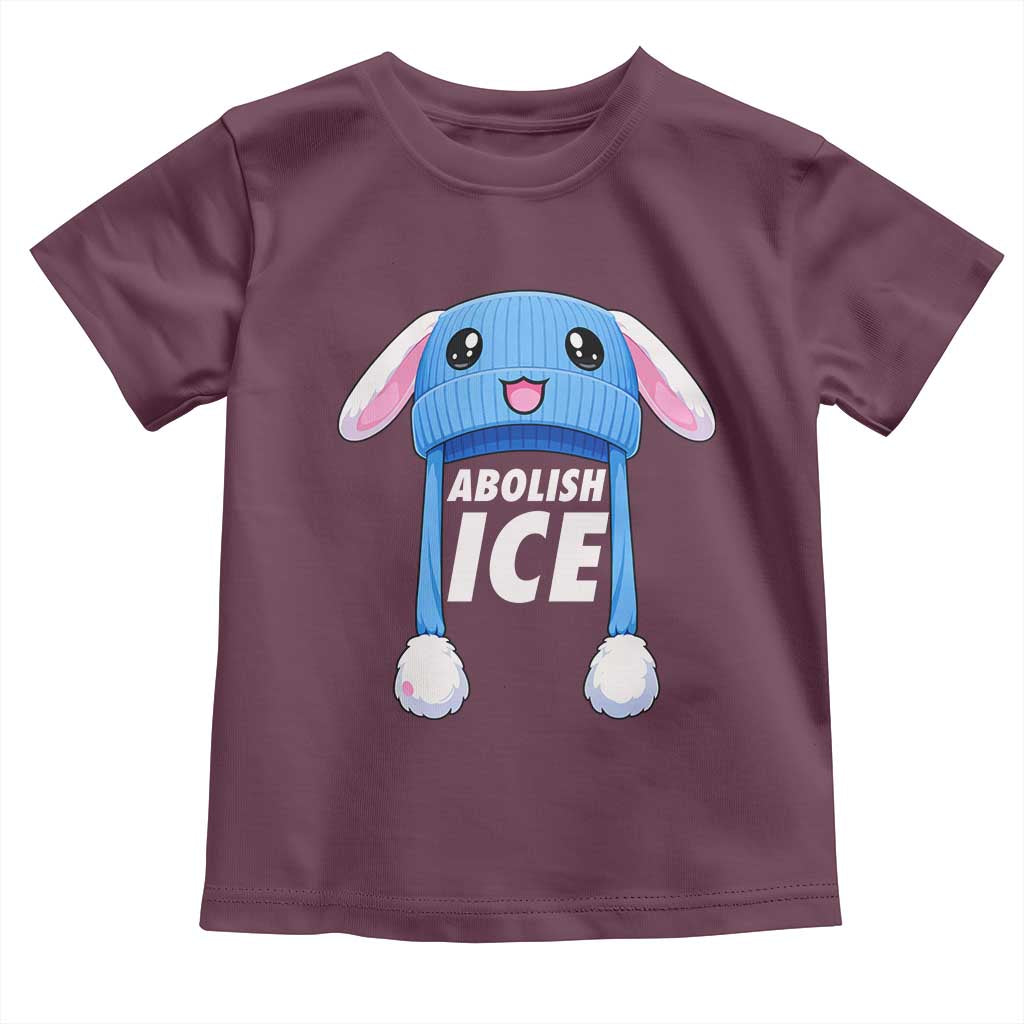 Abolish Ice Toddler T Shirt Blue Bunny Hat Pro Immigrant Resist Minnesota TS11 Maroon Print Your Wear