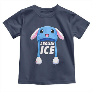 Abolish Ice Toddler T Shirt Blue Bunny Hat Pro Immigrant Resist Minnesota TS11 Navy Print Your Wear