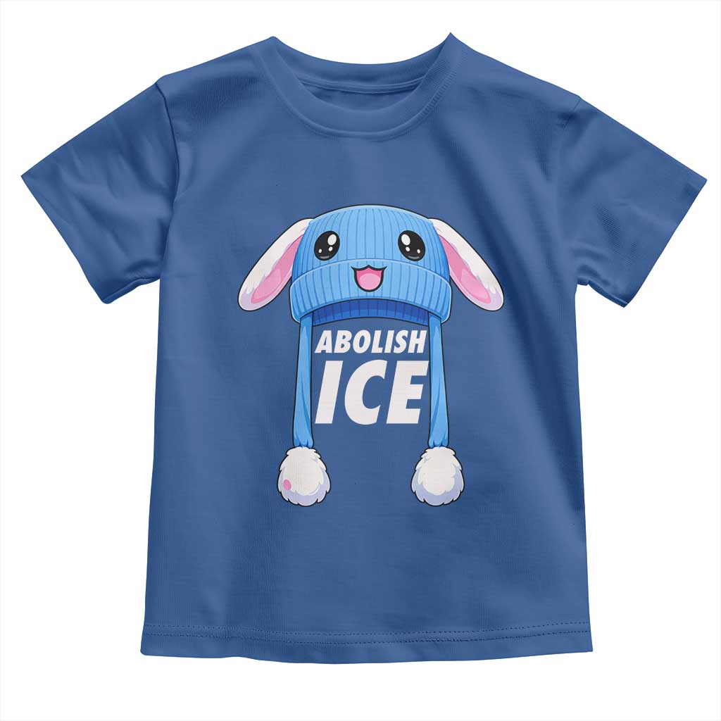 Abolish Ice Toddler T Shirt Blue Bunny Hat Pro Immigrant Resist Minnesota TS11 Royal Blue Print Your Wear