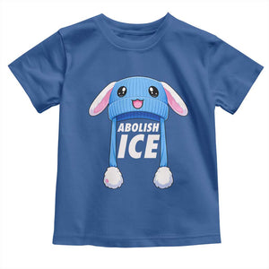 Abolish Ice Toddler T Shirt Blue Bunny Hat Pro Immigrant Resist Minnesota TS11 Royal Blue Print Your Wear
