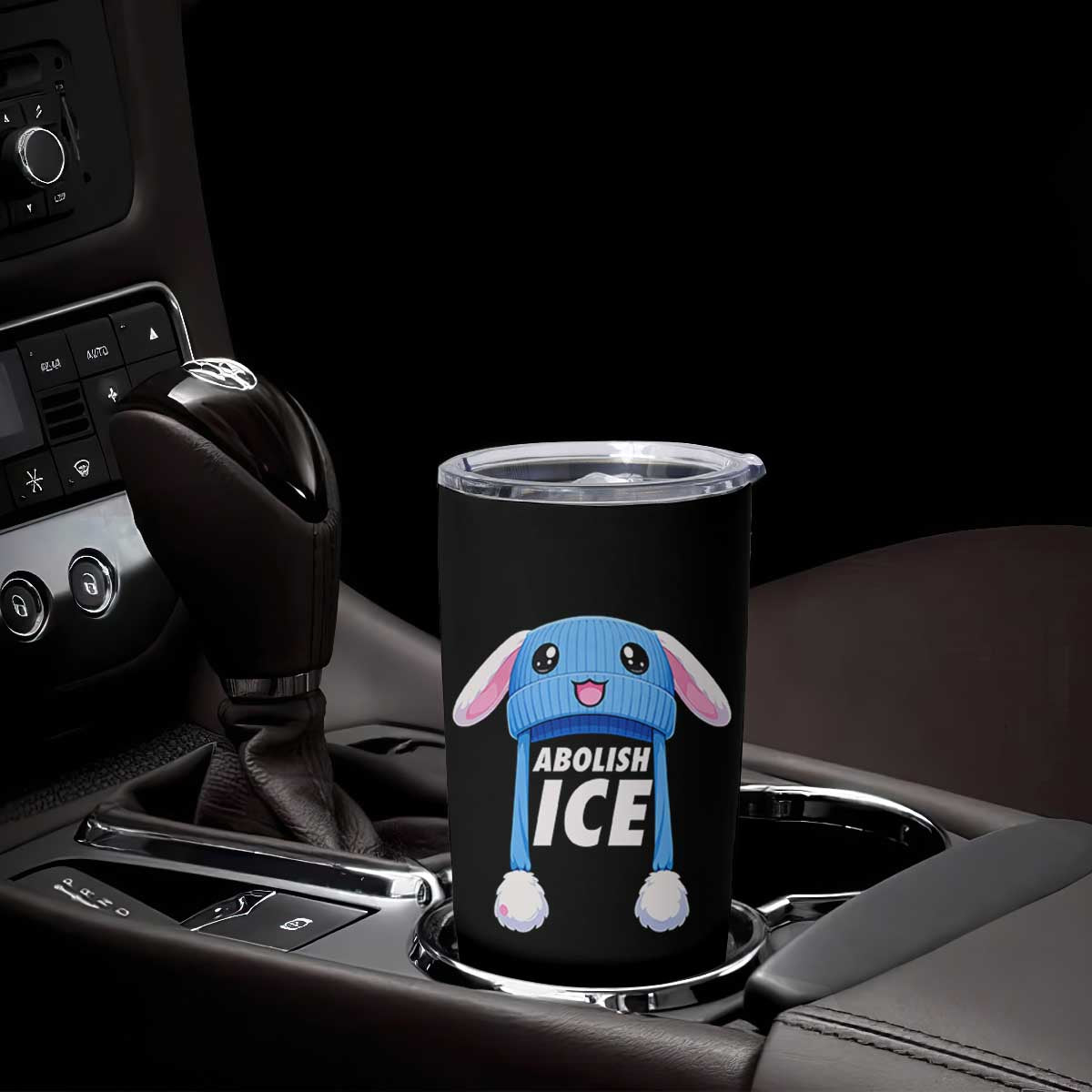 Abolish Ice Tumbler Cup Blue Bunny Hat Pro Immigrant Resist Minnesota TS11 Print Your Wear