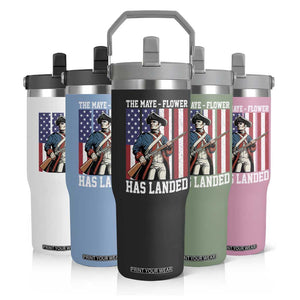 The Maye Flower Has Landed Flip Straw Tumbler Funny Minutemen Football Fan TS11 Print Your Wear