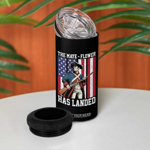 The Maye Flower Has Landed 4 in 1 Can Cooler Tumbler Funny Minutemen Football Fan TS11 Print Your Wear
