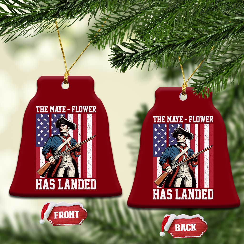 The Maye Flower Has Landed Ceramic Ornament Funny Minutemen Football Fan TS11 Print Your Wear