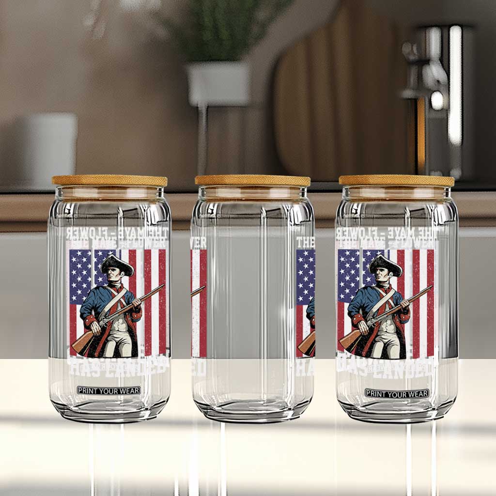 The Maye Flower Has Landed Glass Can Funny Minutemen Football Fan TS11 Print Your Wear