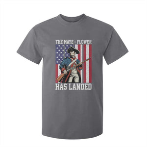 The Maye Flower Has Landed T Shirt For Kid Funny Minutemen Football Fan TS11 Charcoal Print Your Wear