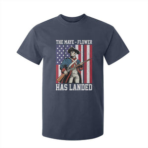 The Maye Flower Has Landed T Shirt For Kid Funny Minutemen Football Fan TS11 Navy Print Your Wear