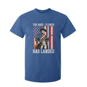 The Maye Flower Has Landed T Shirt For Kid Funny Minutemen Football Fan TS11 Royal Blue Print Your Wear