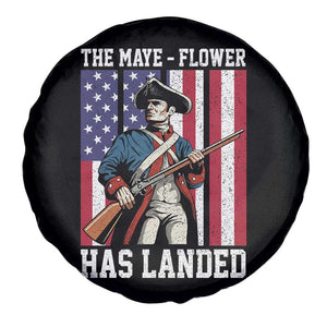 The Maye Flower Has Landed Spare Tire Cover Funny Minutemen Football Fan TS11 Print Your Wear