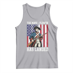 The Maye Flower Has Landed Tank Top Funny Minutemen Football Fan TS11 Athletic Heather Print Your Wear