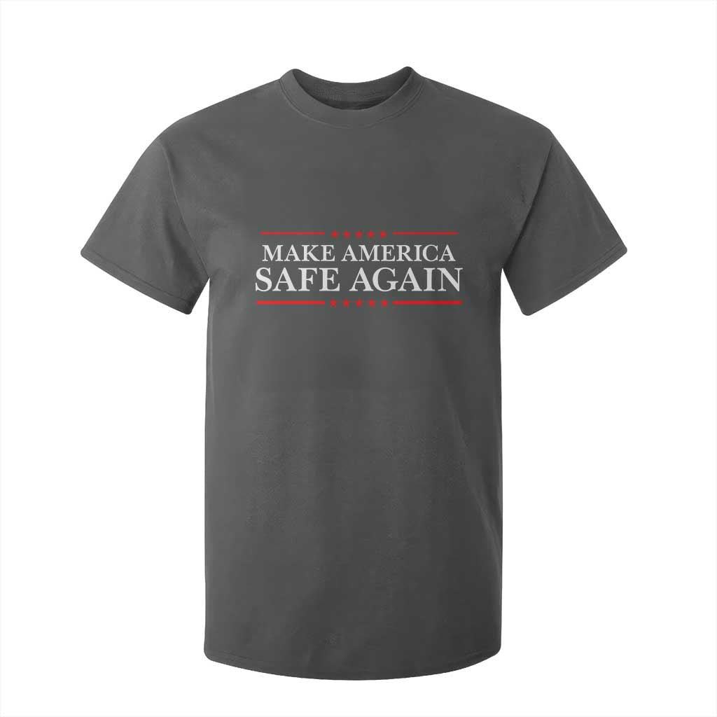 Make America Safe Again T Shirt For Kid Funny US Patriotic 4th of July TS11 Dark Heather Print Your Wear