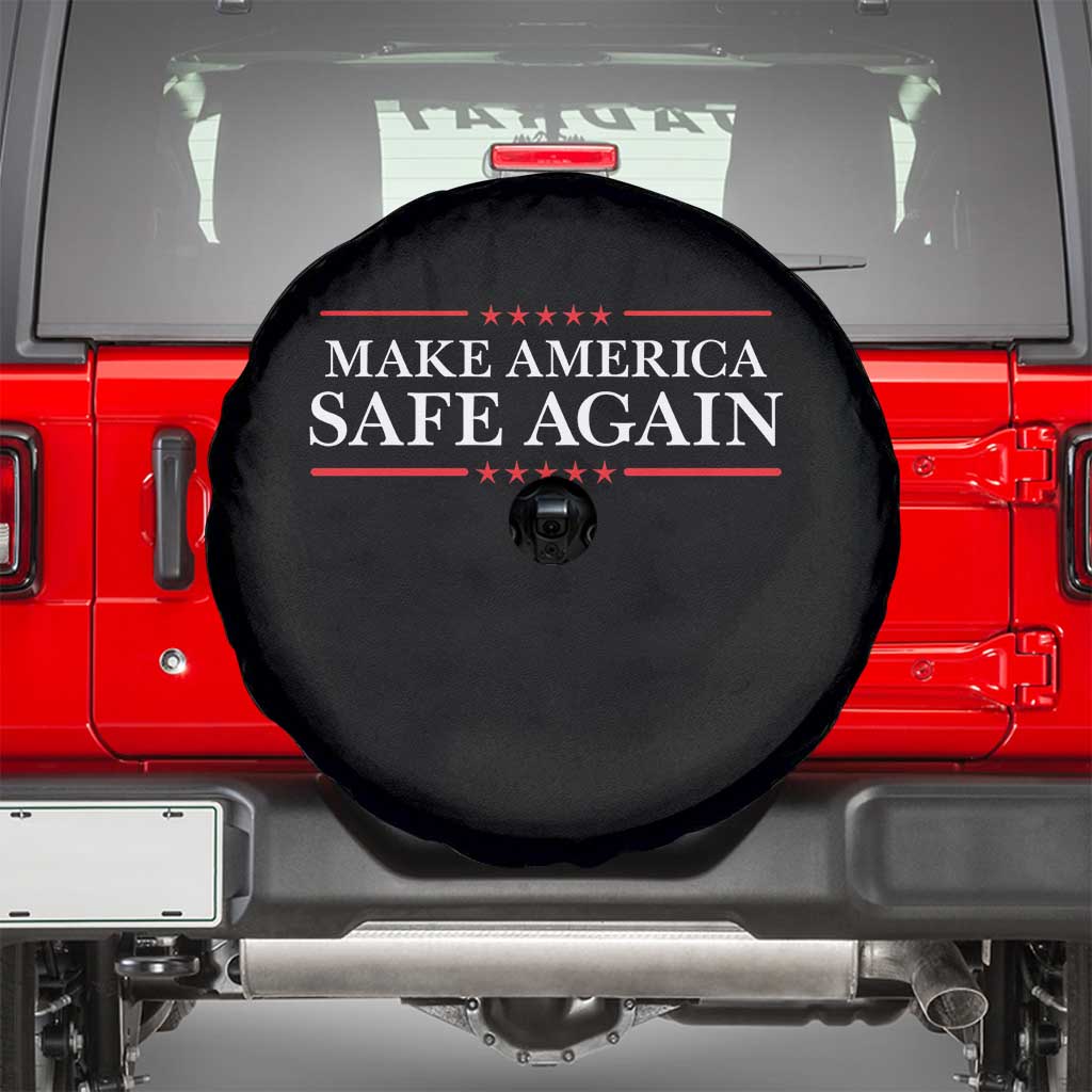 Make America Safe Again Spare Tire Cover Funny US Patriotic 4th of July TS11 Black Print Your Wear