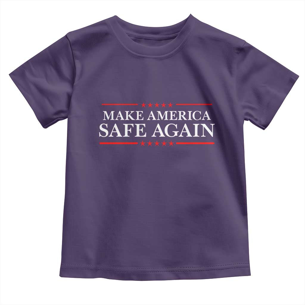 Make America Safe Again Toddler T Shirt Funny US Patriotic 4th of July TS11 Purple Print Your Wear