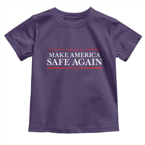 Make America Safe Again Toddler T Shirt Funny US Patriotic 4th of July TS11 Purple Print Your Wear