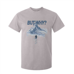 Penguin But Why T Shirt For Kid Funny Penguin Snowy Mountain Meme TS11 Ice Gray Print Your Wear