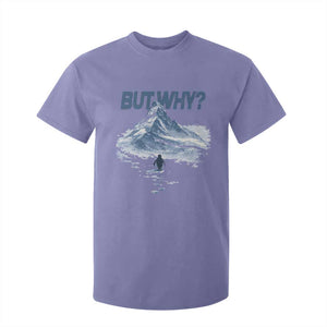 Penguin But Why T Shirt For Kid Funny Penguin Snowy Mountain Meme TS11 Violet Print Your Wear
