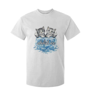 Abolish Ice T Shirt For Kid Cute Cat Melting Ice Pro Immigrant TS11 White Print Your Wear