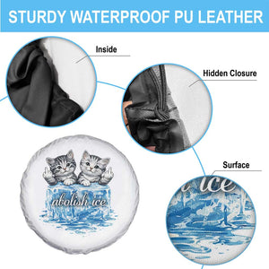 Abolish Ice Spare Tire Cover Cute Cat Melting Ice Pro Immigrant TS11 Print Your Wear