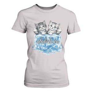 Abolish Ice T Shirt For Women Cute Cat Melting Ice Pro Immigrant TS11 Ice Gray Print Your Wear