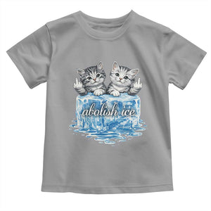Abolish Ice Toddler T Shirt Cute Cat Melting Ice Pro Immigrant TS11 Sport Gray Print Your Wear