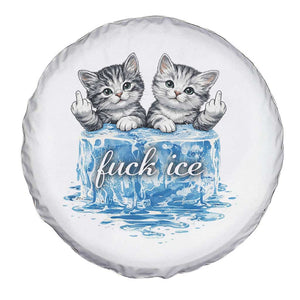 Fck Ice Spare Tire Cover Cute Cat Melting Ice Pro Immigrant TS11 Print Your Wear
