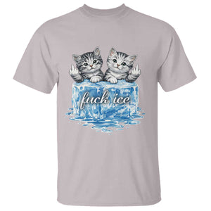 Fck Ice T Shirt Cute Cat Melting Ice Pro Immigrant TS11 Ice Gray Print Your Wear