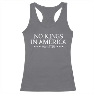 No Kings In America Since 1776 Racerback Tank Top Vintage Star TS11 Charcoal Print Your Wear