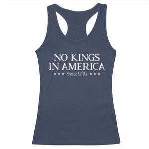 No Kings In America Since 1776 Racerback Tank Top Vintage Star TS11 Navy Print Your Wear