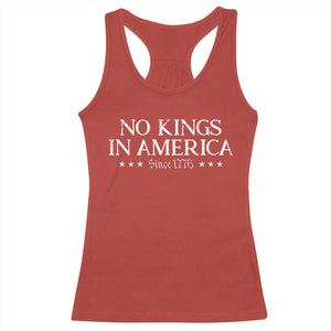 No Kings In America Since 1776 Racerback Tank Top Vintage Star TS11 Red Print Your Wear
