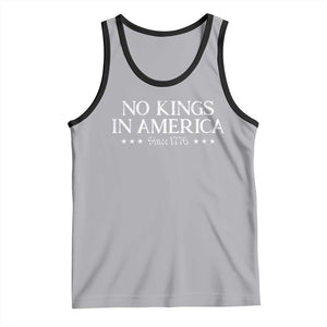 No Kings In America Since 1776 Tank Top Vintage Star TS11 Athletic Heather Black Print Your Wear