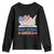 Funny National Reading Month Books Readers Youth Sweatshirt Reading Across America Teacher American Flag TS11 Black Print Your Wear