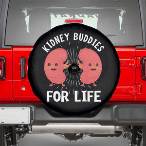 Funny Kidney Buddies For Life Spare Tire Cover Organ Transplant Donor Recipient Matching TS11 Black Print Your Wear