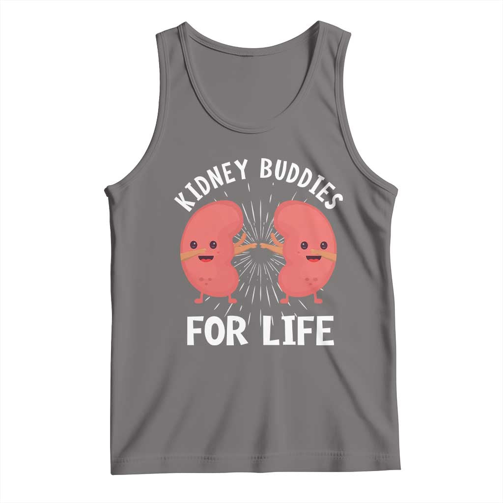 Funny Kidney Buddies For Life Tank Top Organ Transplant Donor Recipient Matching TS11 Deep Heather Print Your Wear