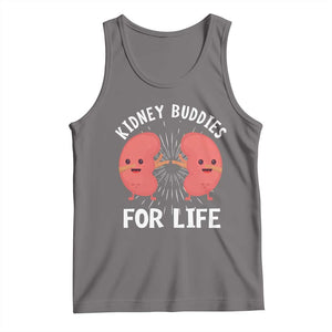 Funny Kidney Buddies For Life Tank Top Organ Transplant Donor Recipient Matching TS11 Deep Heather Print Your Wear