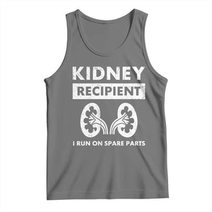 Kidney Recipient Run On Spare Parts Tank Top Matching Recovery TS11 Black Heather Print Your Wear