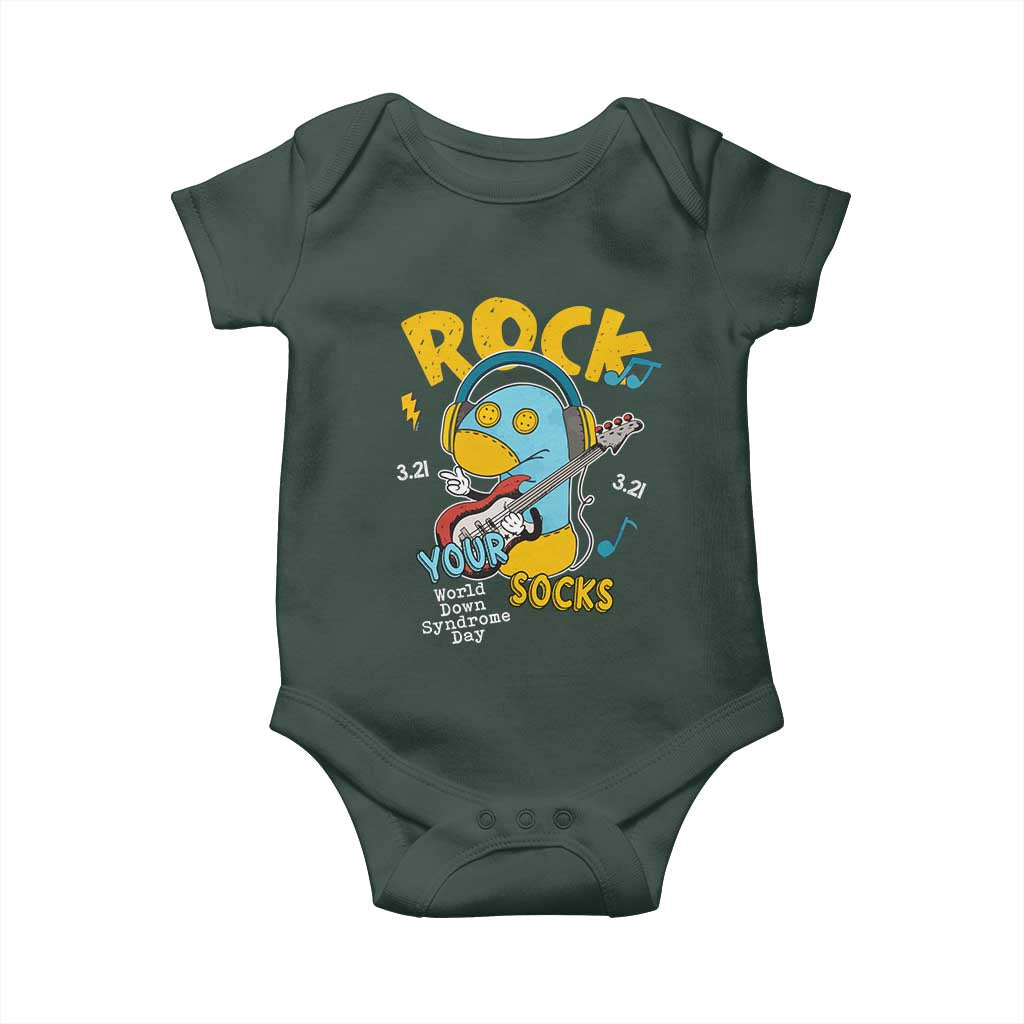 Funny Rock Your Socks Baby Onesie World Down Syndrome Day WDSD TS11 Print Your Wear