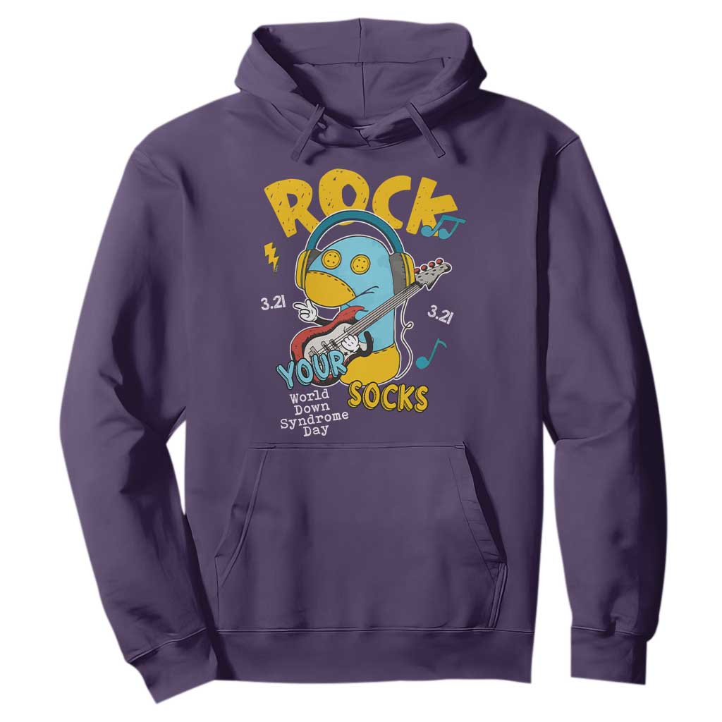 Funny Rock Your Socks Hoodie World Down Syndrome Day WDSD TS11 Purple Print Your Wear