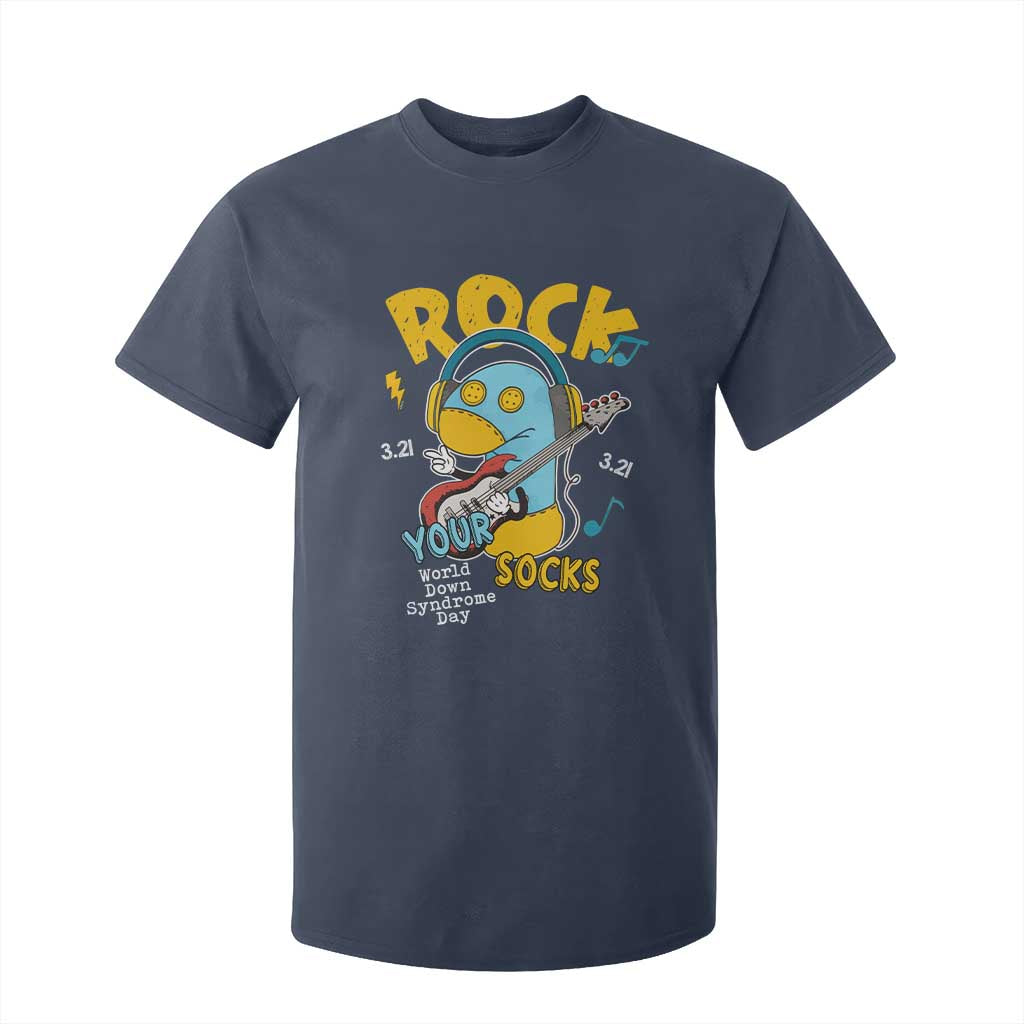Funny Rock Your Socks T Shirt For Kid World Down Syndrome Day WDSD TS11 Navy Print Your Wear