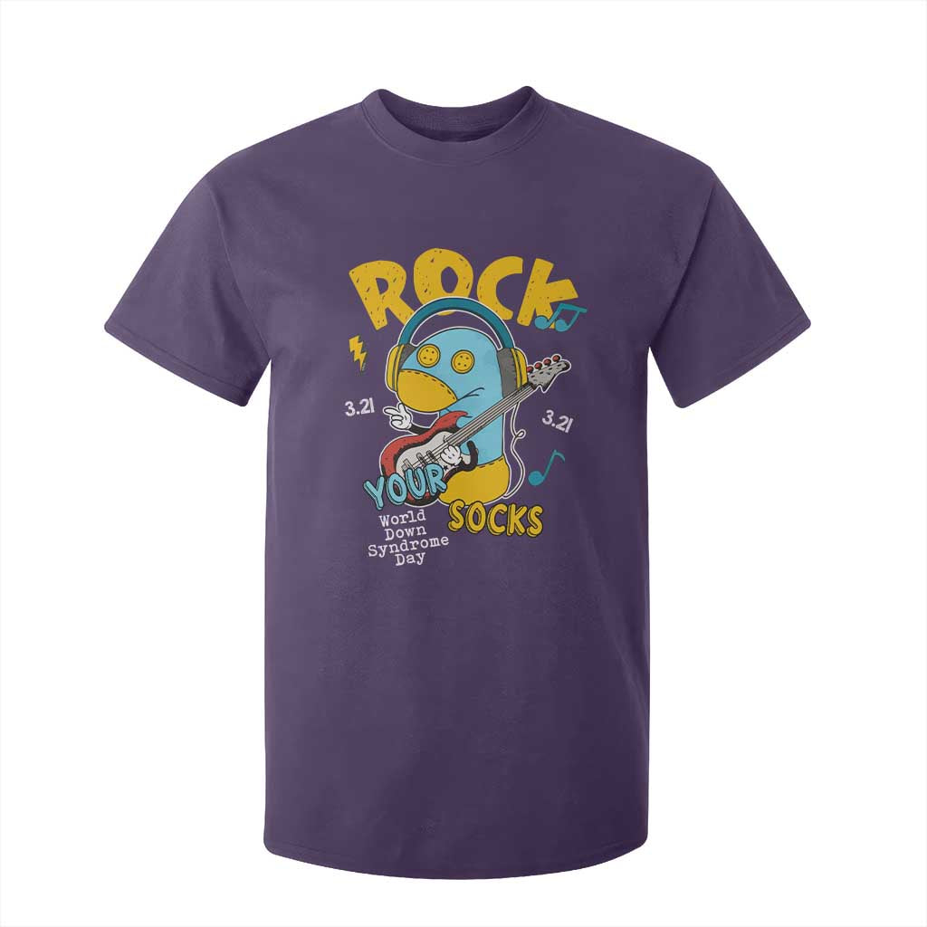 Funny Rock Your Socks T Shirt For Kid World Down Syndrome Day WDSD TS11 Purple Print Your Wear