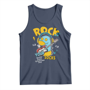 Funny Rock Your Socks Tank Top World Down Syndrome Day WDSD TS11 Navy Print Your Wear
