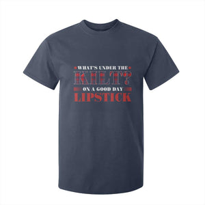 Funny Scottish Pride T Shirt For Kid What's Under The Kilt On A Good Day Lipstick Tartan TS11 Navy Print Your Wear